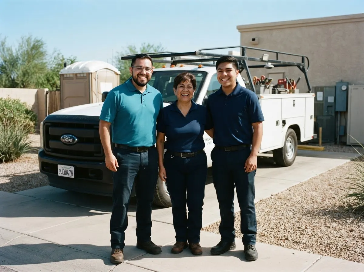 The RiverLoo Portable Toilets team — portable toilet rentals in Glendale, AZ