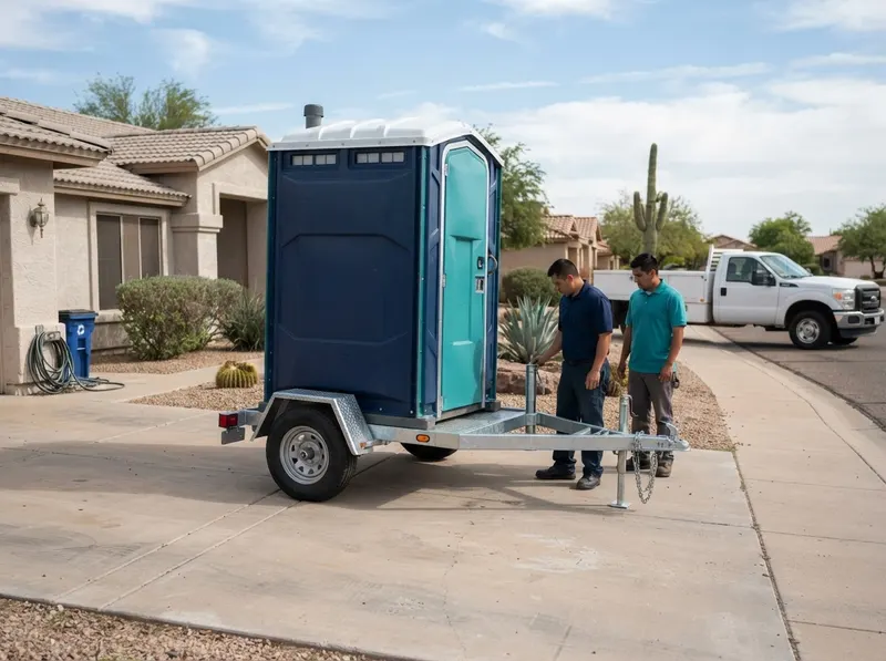 Towable Trailer-Mounted Portable Toilets in Glendale, AZ
